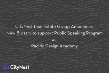 CityNest Real Estate Group Announces New Bursary for students at Pacific Design Academy 