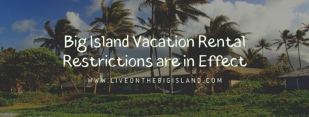 BIG ISLAND VACATION RENTAL RESTRICTIONS ARE IN EFFECT