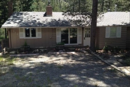 GET AWAY FROM IT ALL IN THE MOUNTAINS FOR CHEAP!! GREAT HUD LOG HOME FOR SALE - IN 332 CEDAR DRIVE, LYONS, CO 80540