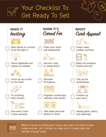  Your Checklist To Get Ready To Sell [INFOGRAPHIC]