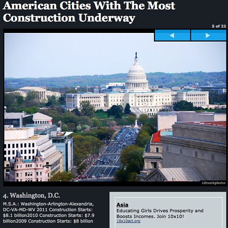 DC Fourth Nationally for New Construction