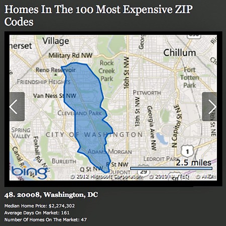 20008 is DC's Most Expensive Zip Code