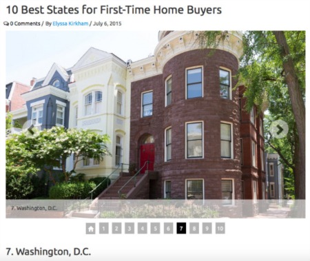 DC Named Top Market For First-Time Buyers
