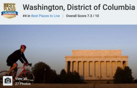 DC Metro Area Tops Livability Charts