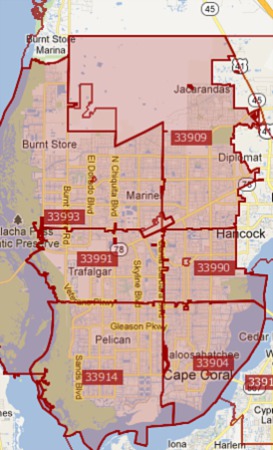 Search Cape Coral Real Estate by Zip Code