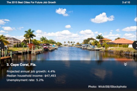 Cape Coral Named Top City for Job Growth