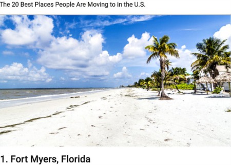 Fort Myers Tops in Nation for Inbound Migration