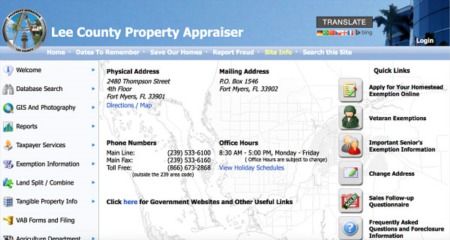 Home Buyer Tip: Research with Lee County Property Line