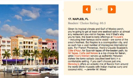Naples Named Top City For Foodies