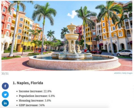 Naples Named US Boomtown
