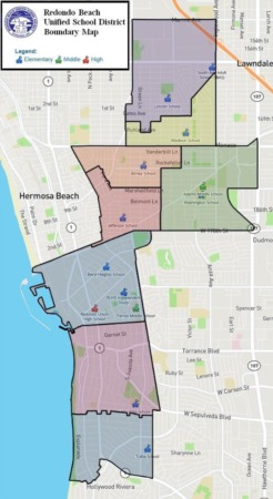 Map Of Redondo Beach School Boundries