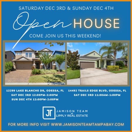 Join us at one (or both!) of our open houses this weekend!