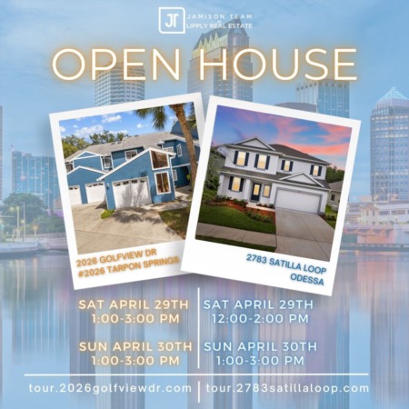 Discover Your Dream Home: Open House Alert in Tarpon Springs and Odessa - Tour Now!