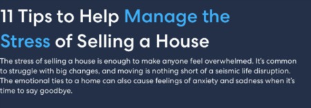 11 Tips to Help Manage the Stress of Selling a House