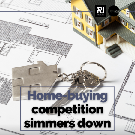 Homebuying competition simmers down