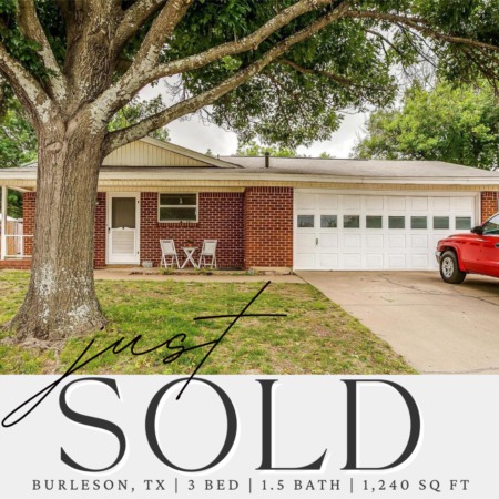 SOLD in Burleson!
