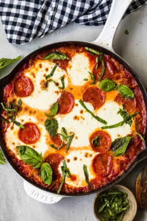 Pepperoni Pizza Gnocchi Bake 