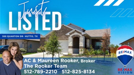 JUST LISTED - 500 Quarton Dr., Hutto, TX 78634
