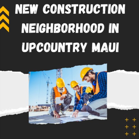 New Construction Neighborhood in Upcountry Maui