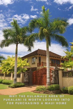 Why the Kulamalu Area of Pukalani is Worth Looking Into for Purchasing a Maui Home