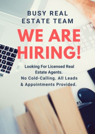 WE ARE LOOKING FOR TALENT TO JOIN OUR REAL ESTATE COMPANY!