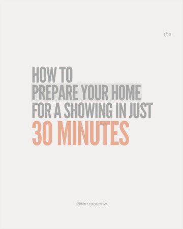 How To Prepare Your Home For A Showing In 30 Minutes