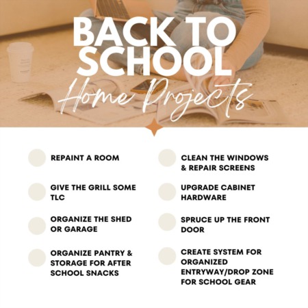 Back To School Home Projects