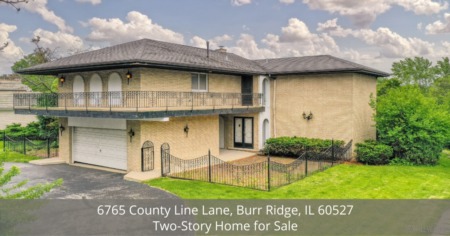 6765 County Line Lane, Burr Ridge, IL 60527 | Two-story Home for Sale