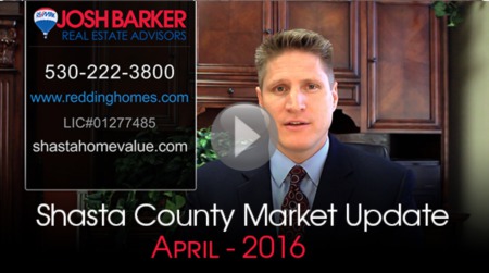 Shasta County Real Estate Market Update For April 2016