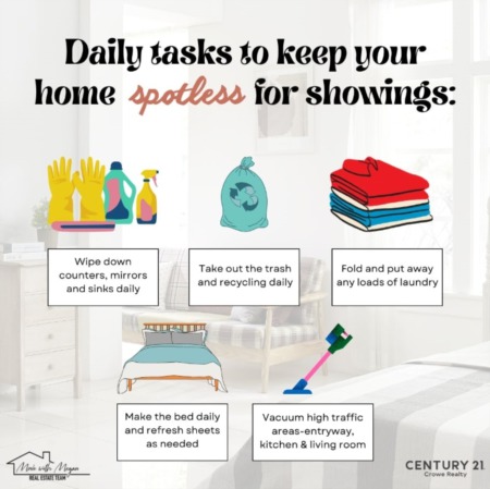 Keep It Show-Ready: Daily Tasks for a Spotless Home