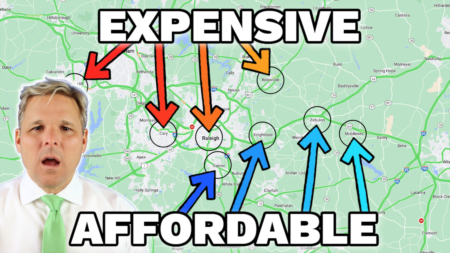 Ranking 24 Cities and Suburbs near Raleigh NC from Most Expensive to Most Affordable