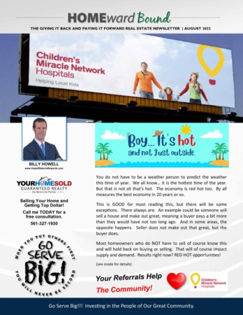 Your Home Sold Guaranteed Realty Sales Florida - AUGUST 2022 Homeward Bound Newsletter