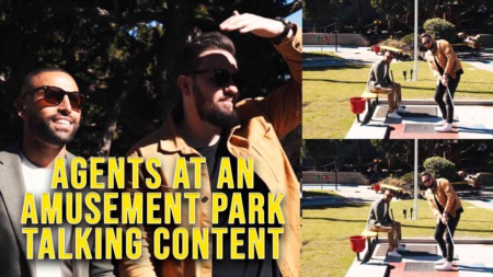 Agents At An Amusement Park Talking Content