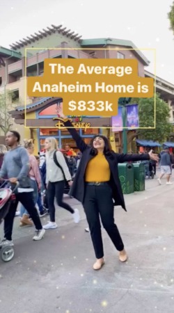 The Average Home in Anaheim is $833K