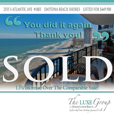 Sold Sherwin Condo 1803 Daytona Beach Shores