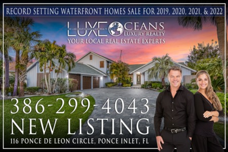Ponce Inlet FL Deep Water Dock Home For Sale