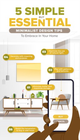5 Simple but Essential Minimalist Design Tips To Embrace In Your Home