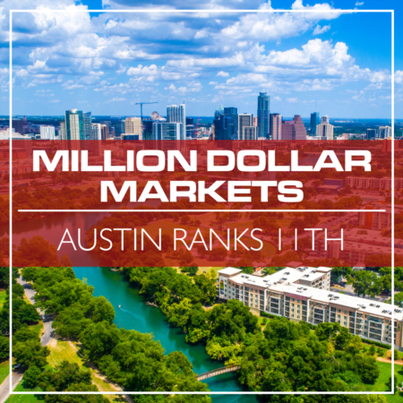 Austin Ranks 11th For A Million Dollar Markets