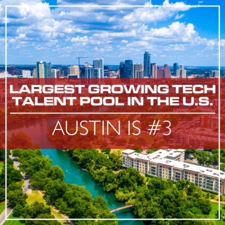Austin is #3 Largest Growing Tech Talent Pool in the U.S. 