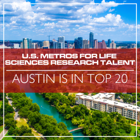 Austin is in Top 20 U.S. Metros for Life Sciences Research Talent