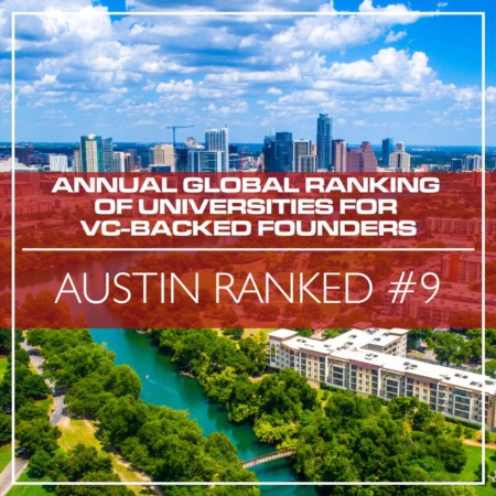 University of Texas Ranked #9 in Annual Global Ranking of Universities for VC-Backed Founders