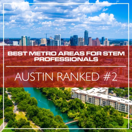 Austin Ranked #2 in the Best Metro Areas for STEM Professionals