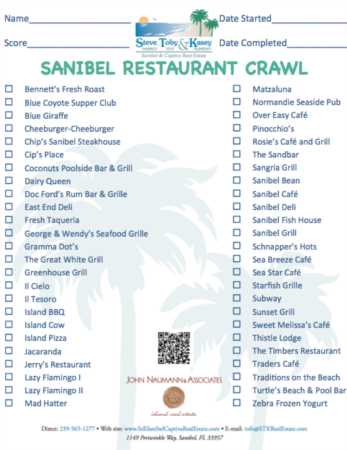 Sanibel & Captiva Restaurant Crawl