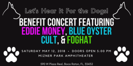 Benefit Concert Featuring Eddie Money, Blue Oyster Cult, & Foghat | May 12, 2018