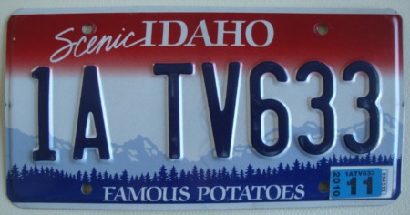 Why Do Idaho License Plates Have A Number Followed by A Letter at the Beginning? 