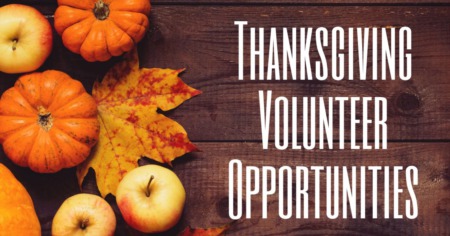 Donate & Volunteer this Thanksgiving 