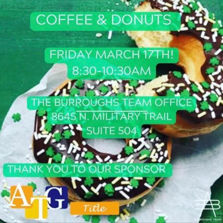 Coffee & Donuts March 17th