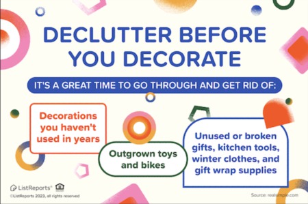 Declutter before Decorating!