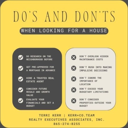 Do's and Don'ts for Your Home Search