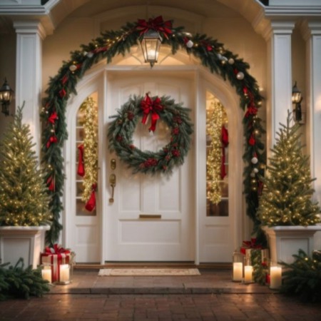 Creating a Welcoming Entryway - Festive Front Door Decor